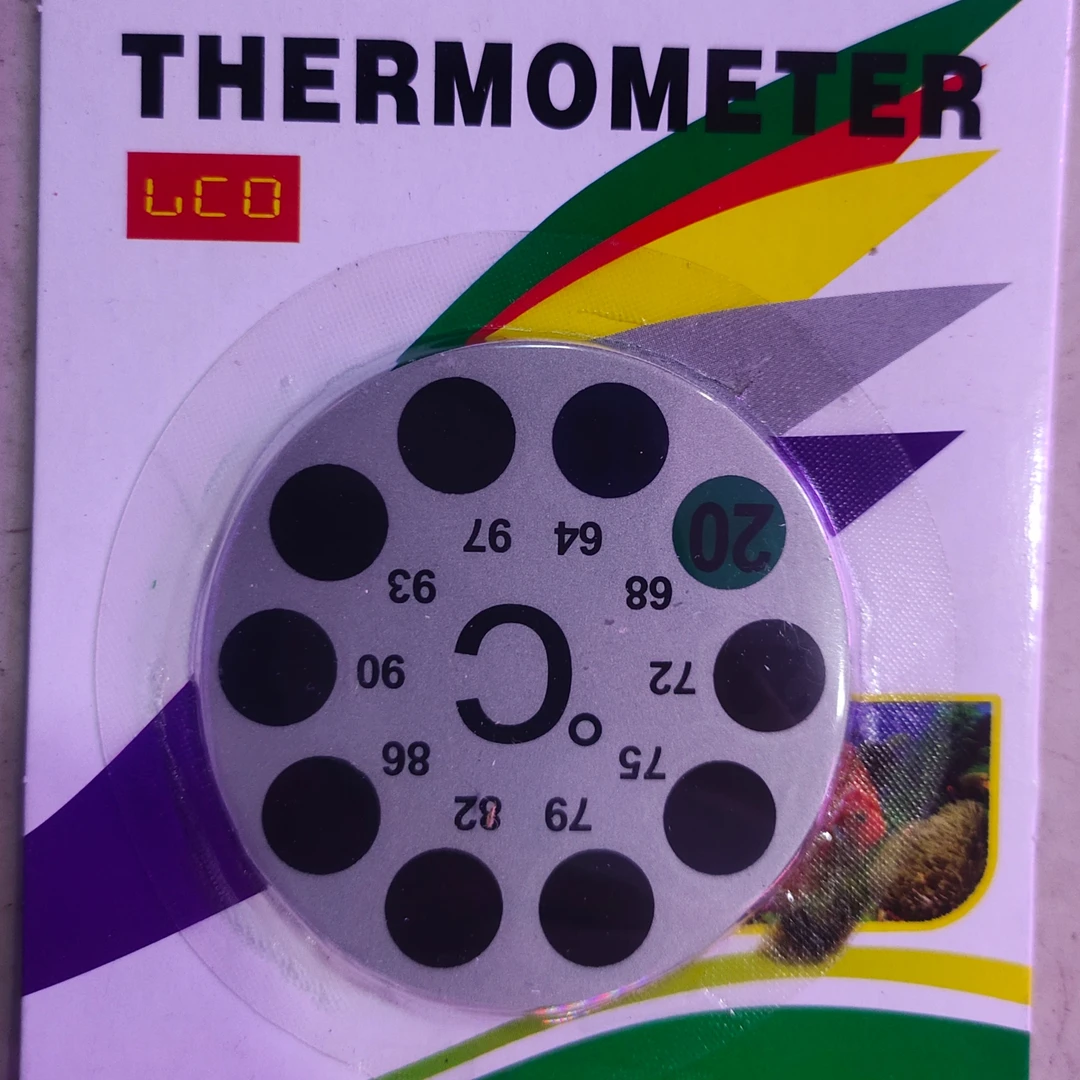 鱼缸水族箱感应式温度计观赏鱼贴纸温度计数字温度计精度水温表计