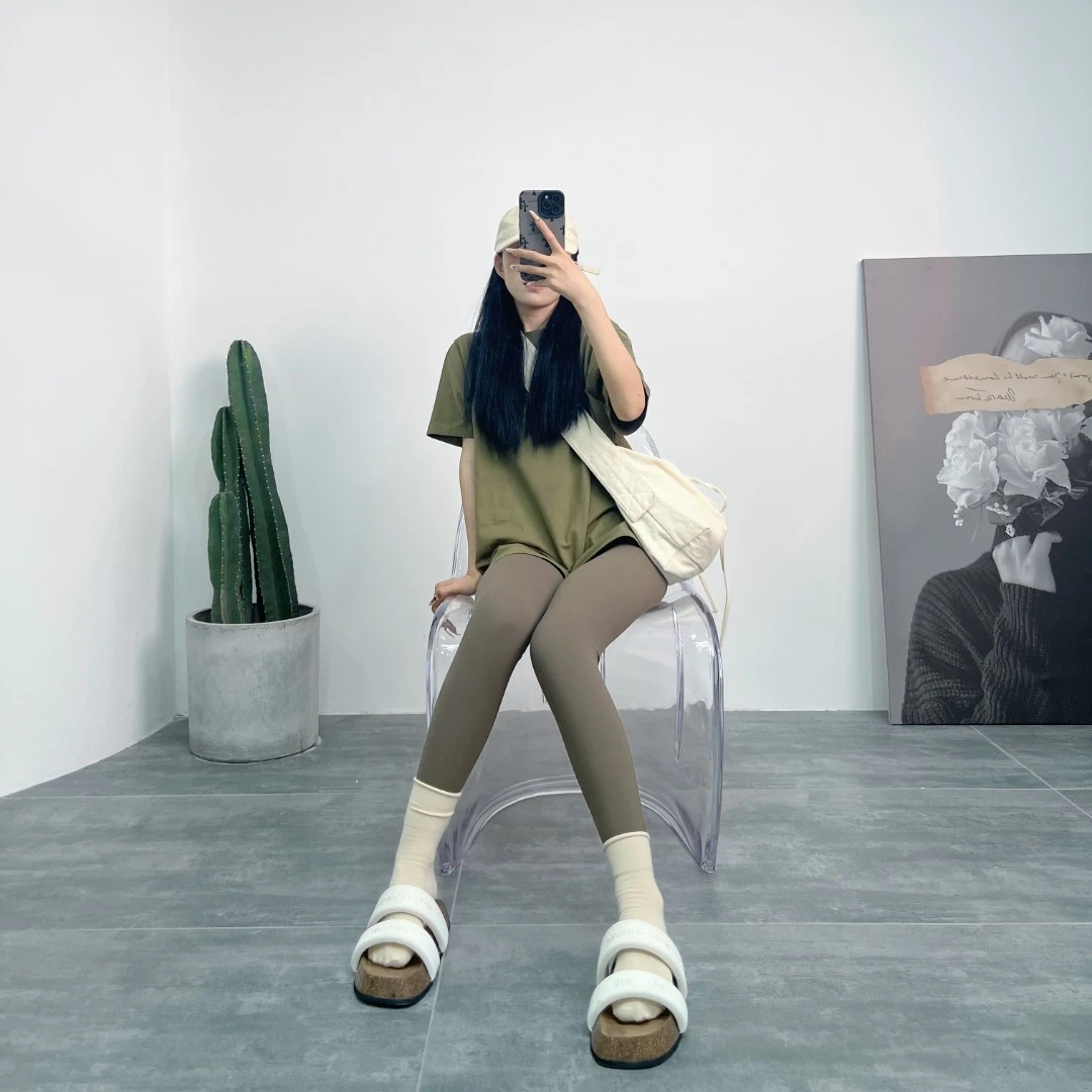 小扁家 她语男女同款网红宽松T恤夏季休闲打底薄款透气时尚百搭