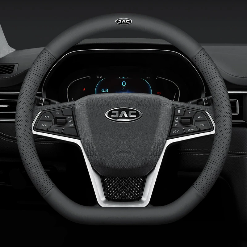 【54号】江淮方向盘套专车专用汽车把套四季通用圆型防滑真皮超薄