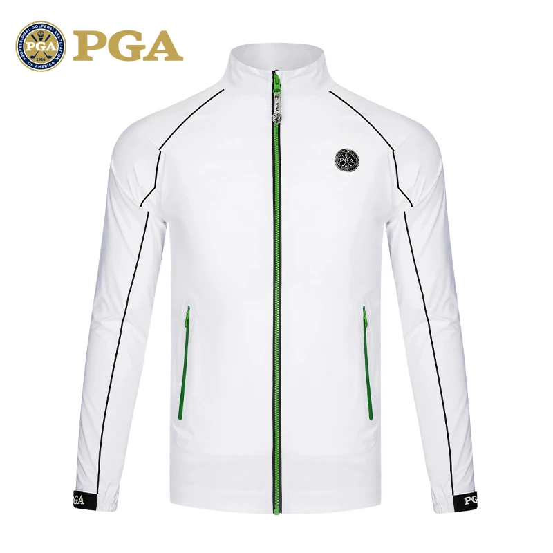 美国PGA 高尔夫男装秋冬长袖外套/风衣 舒适保暖 防风雨运动服饰