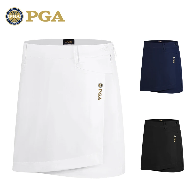 两件5折 PGA 高尔夫短裙女装运动半身裙夏季裙子带防走光内衬半裙