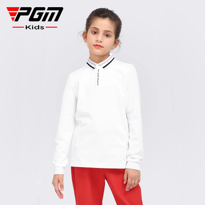PGM 2025新品 高尔夫女童运动长袖 春秋季童装 高弹面料 柔软舒适