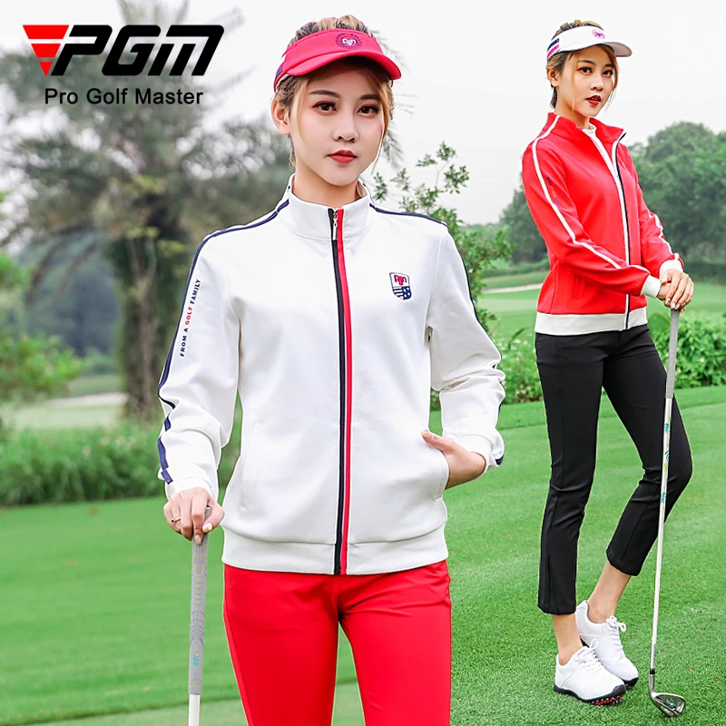 PGM 新款!高尔夫球服饰 女士外套 秋冬季衣服套装 运动风衣服装