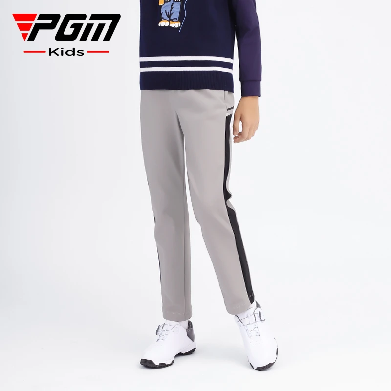 PGM高尔夫儿童运动长裤男童时尚裤子秋冬季青少年服饰保暖内里