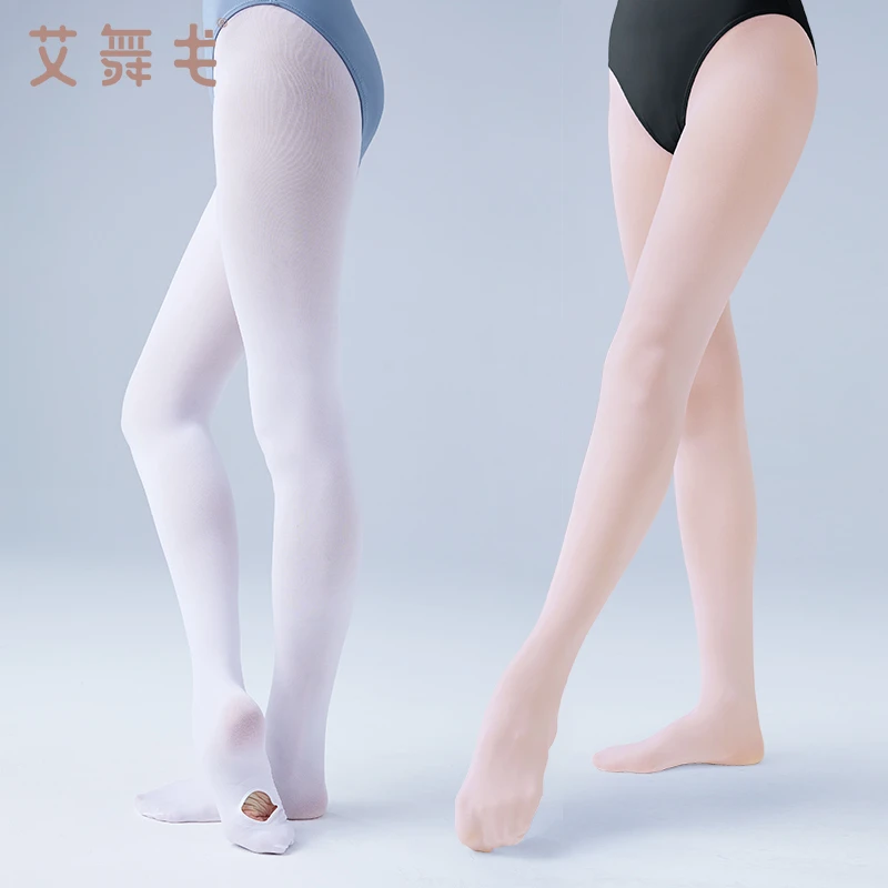 成人舞蹈袜夏季薄款舞蹈大袜芭蕾舞练功打底袜专用白色连裤袜丝袜