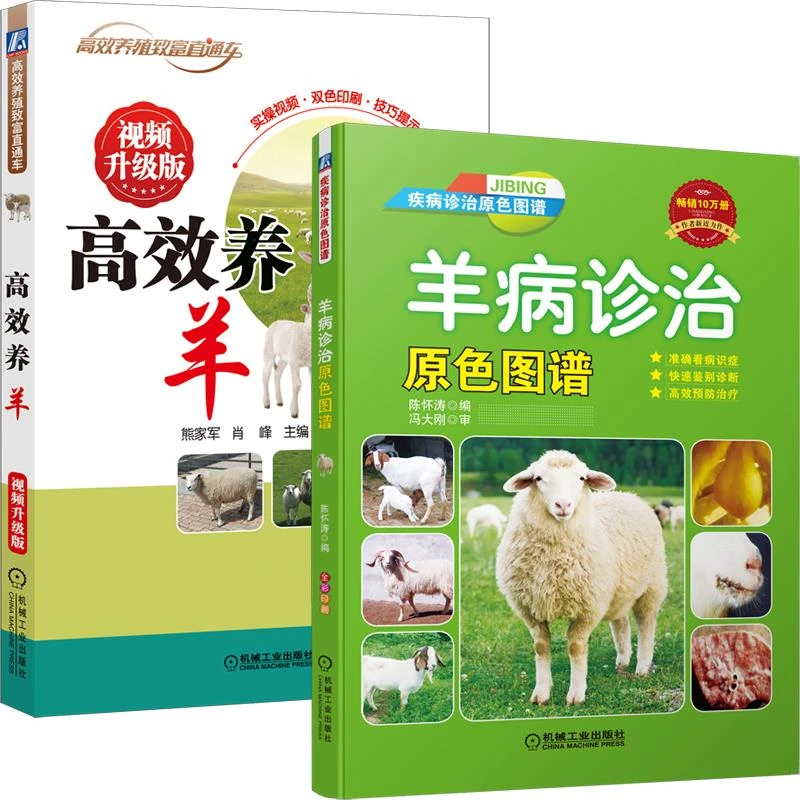 高效养羊+羊病诊治（全套两册）诊断 致富 升级版   实操