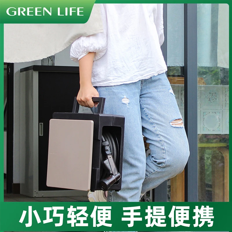 生长魔励别墅花园庭院浇花浇水便携式洒水管车家用水管收纳卷管架