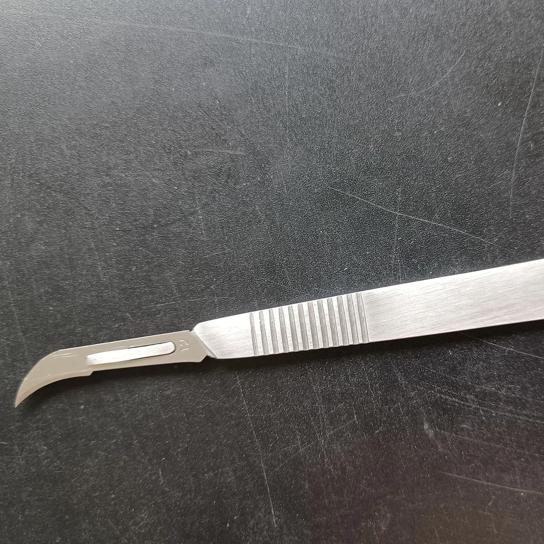 兰花分苗专用工具嫁接精品合金刀柄弯刀刀片美工刀园艺刀芽接刀