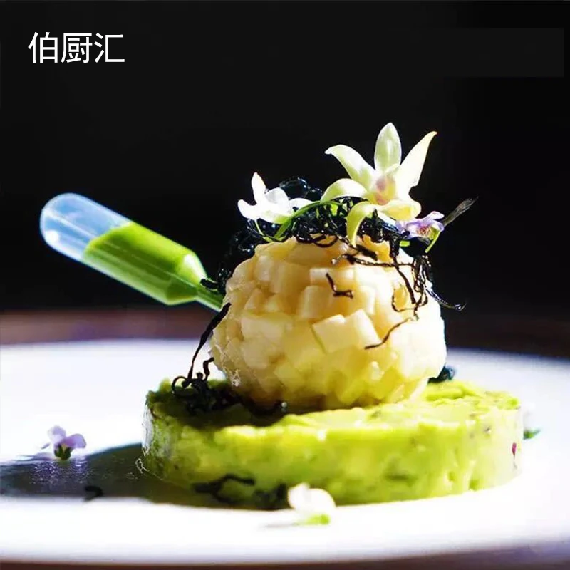 分子料理创意盘饰酱汁酒店滴管卡龙甜拼挤酱器西点摆盘装饰