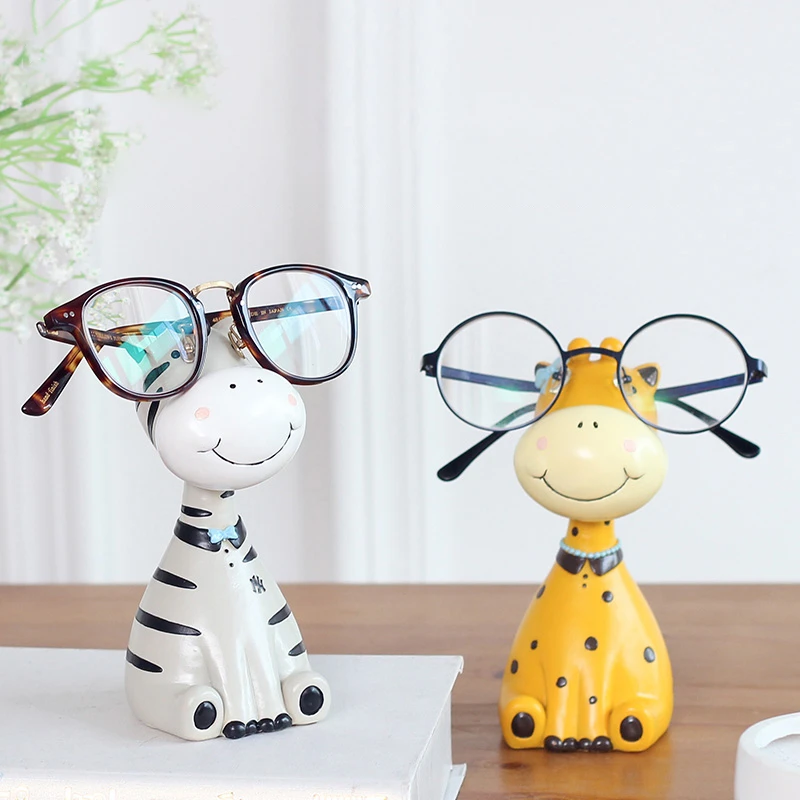 ROOGO/如果动物庄园眼镜架摆件新房客厅装饰品玄关酒柜床头柜摆饰
