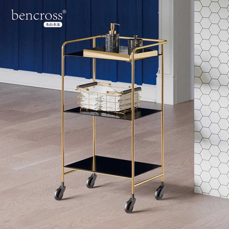 bencross/本心本来置物架落地多层浴室收纳客厅厨房床头储物架子