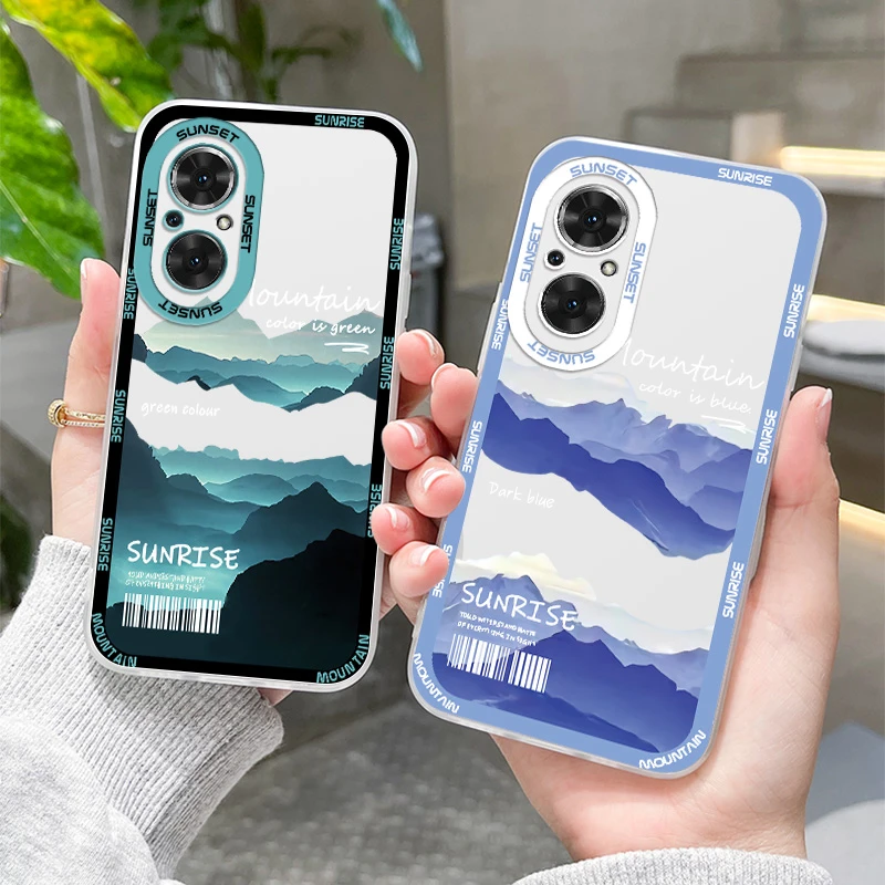 华为荣耀50se手机壳透明硅胶防摔软壳网红全包保护套潮牌流山恋