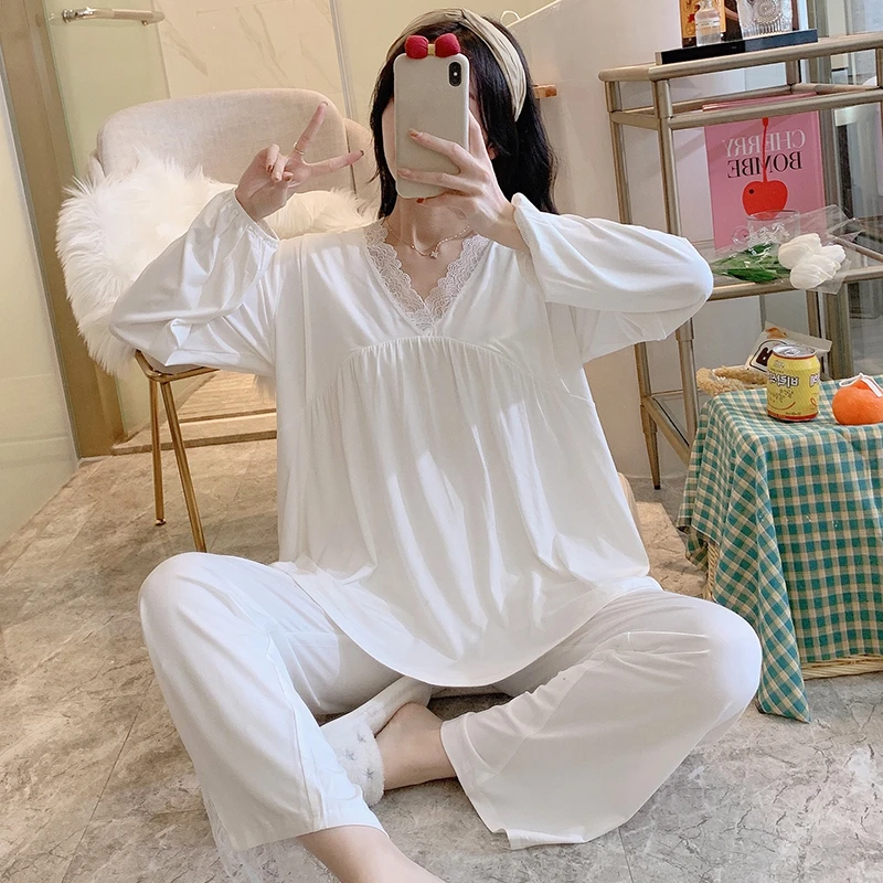 珈莹艾月子服夏季薄款莫代尔哺乳家居服8月7春秋产妇孕妇睡衣2566