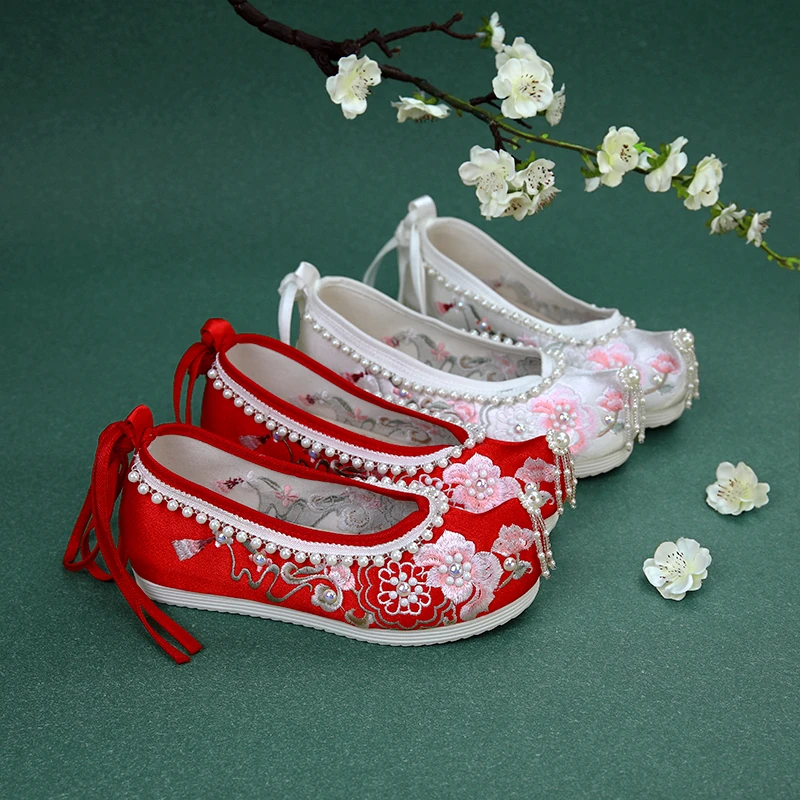 原创古风设计内增高浅口透气百搭绣花鞋/布鞋女YSX/1209-71