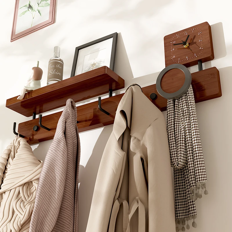 唯妮美置物架挂衣架壁挂墙上墙壁挂架钥匙挂衣钩衣服挂钩进门玄关