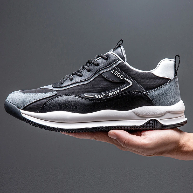 特大码男鞋45码46码春季网面运动鞋男47码48码49码厚底增高休闲鞋