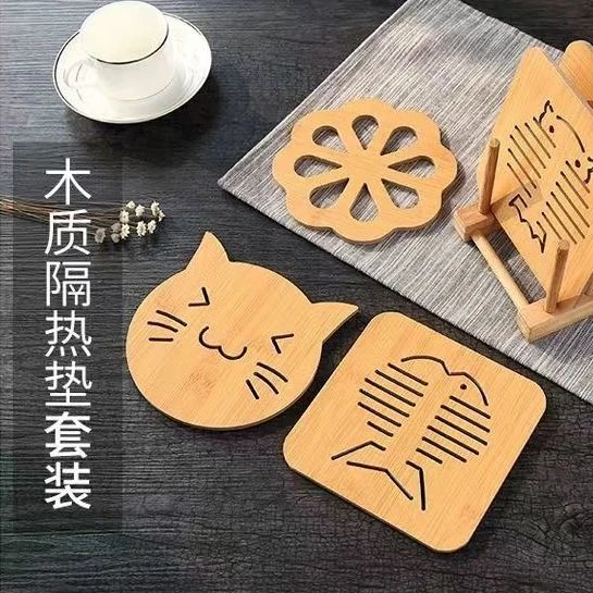 日式隔热垫家用防烫桌垫砂锅垫碗垫盘垫子隔热耐高温杯垫ins简约