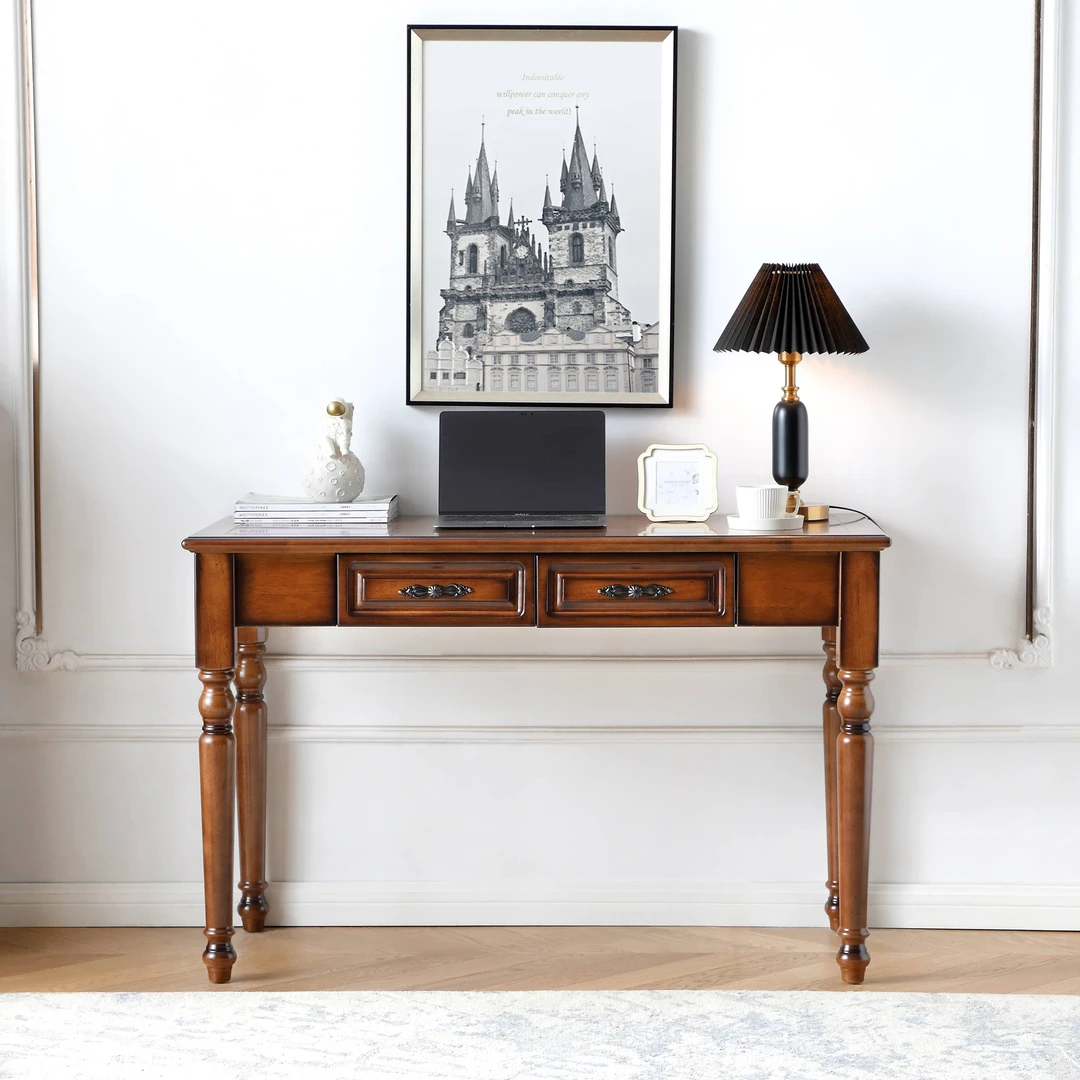 全实木书桌美式书桌写字台办公桌991#书桌