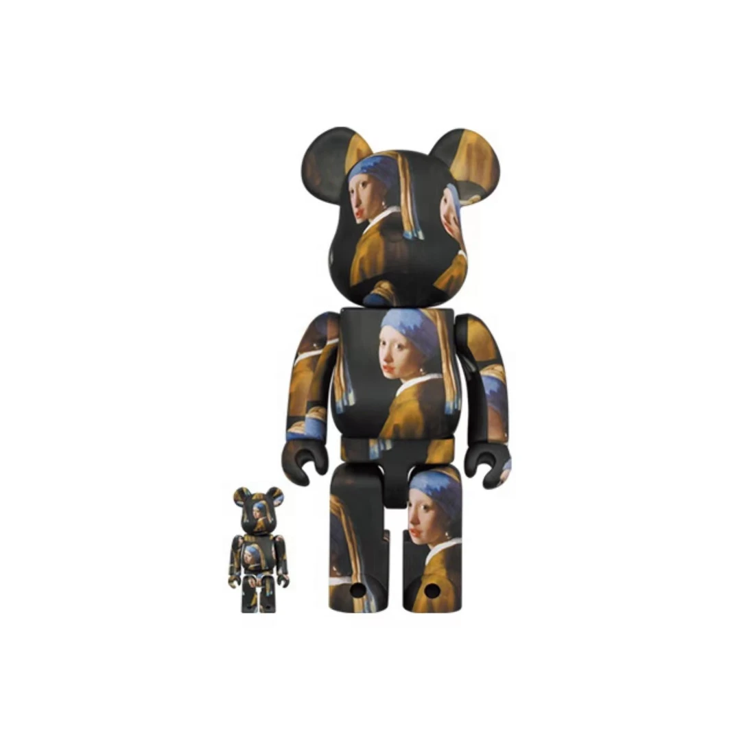 Bearbrick 积木熊 珍珠女孩 400%+100%