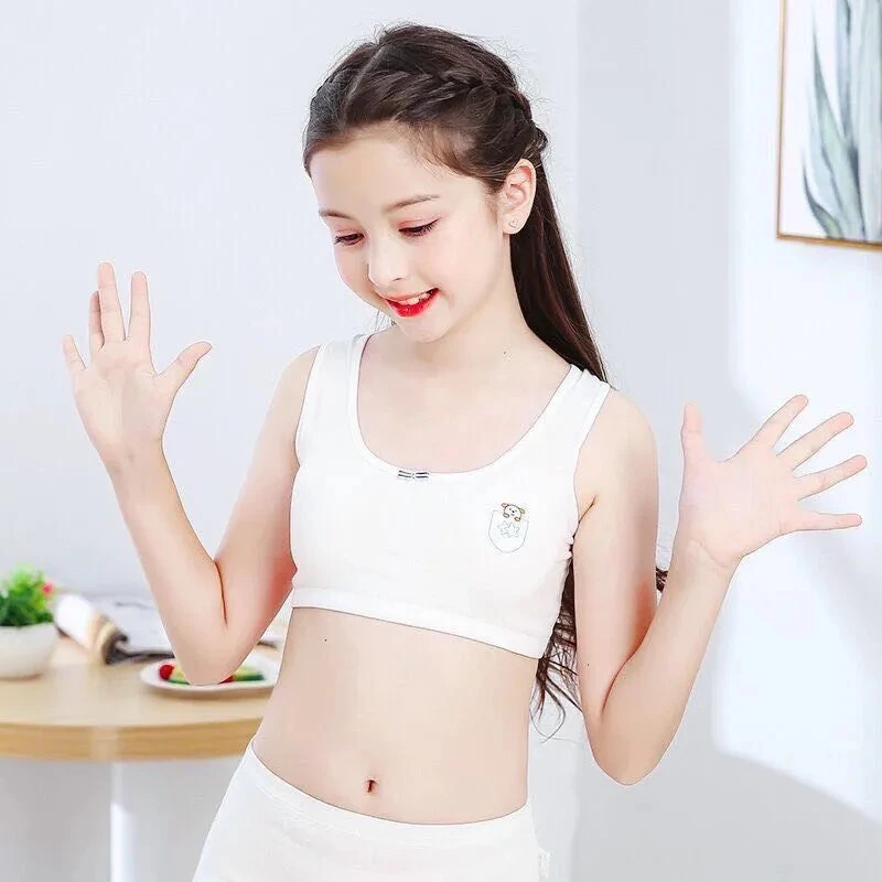 女童学生内衣初中生高中生文胸女生青春无钢圈发育期甜美吊带背心