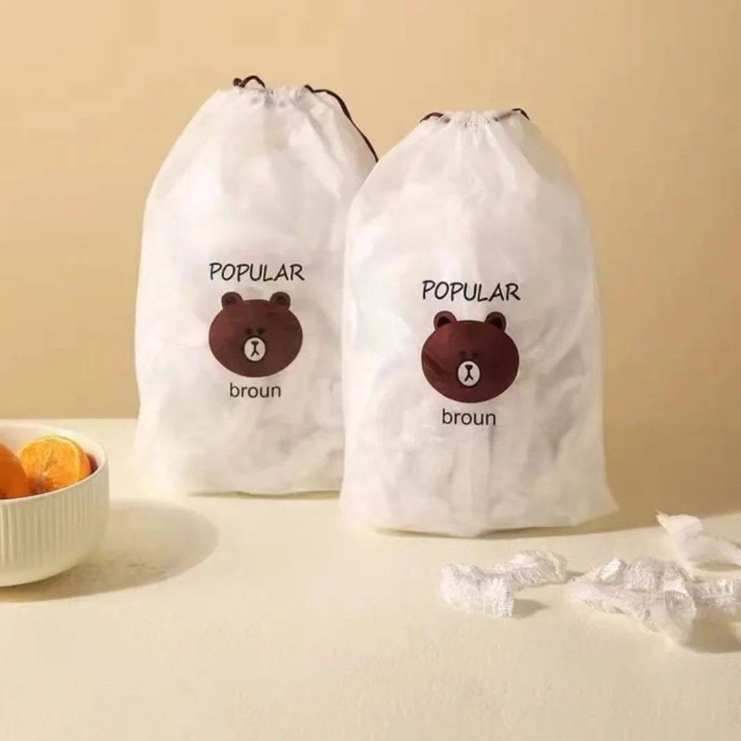 一次性加厚保鲜膜套松紧自封口厨房冰箱食品剩饭菜保鲜防尘碗罩