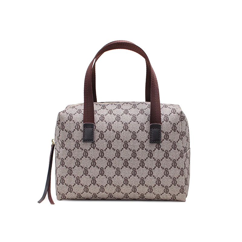 【001王姐自留化妆包】女士手提花色时尚休闲潮流女包001啡色