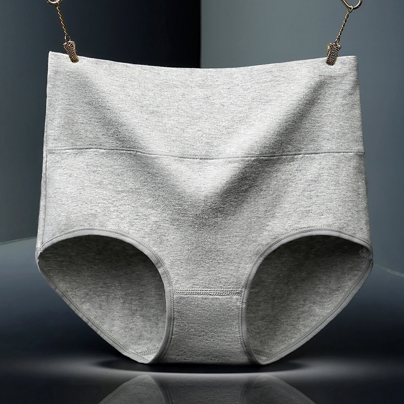 Zhudiman/珠蒂曼加肥加大码棉质女士内裤 高腰大码印花纯棉内裤女