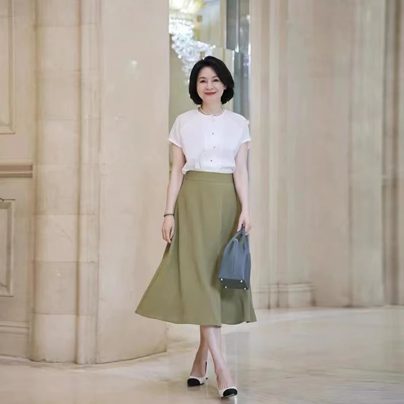 我是摩羯. 清爽夏日 简约通勤百搭真丝桑蚕丝棉夏短袖上衣衬衣