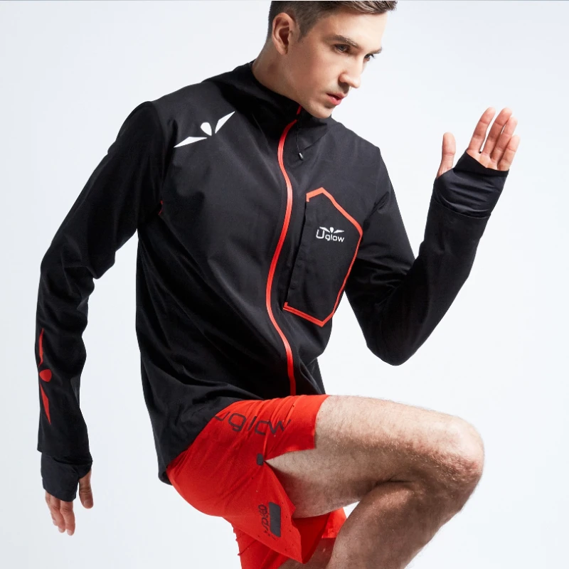 UGLOWURAIN3.1超轻冲锋衣跑步全压胶男女户外运动越野防风防水