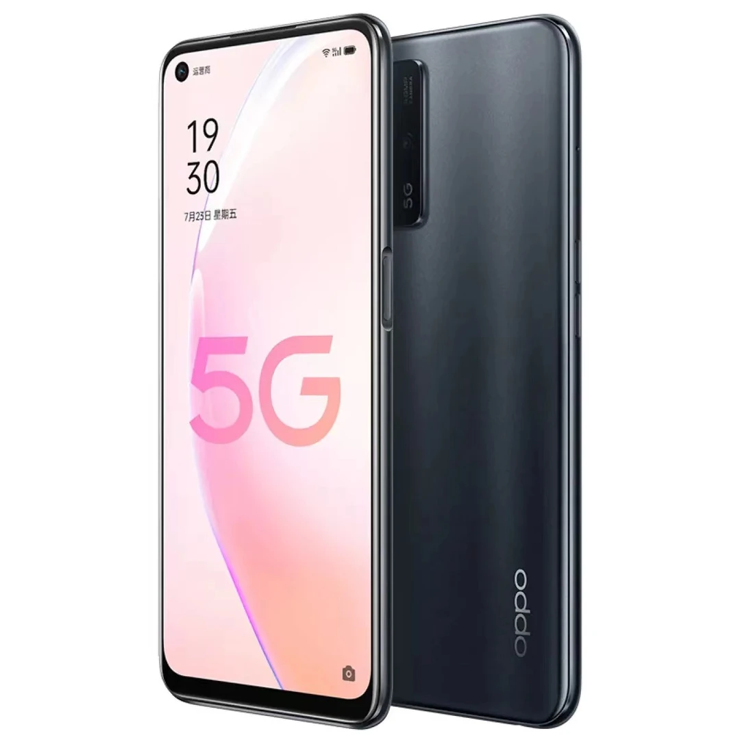 95新 OPPO A93S 5G手机 5000mAh大电池 侧面指纹识别全面屏