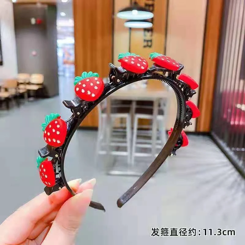 非金属亚克力发饰 儿童发箍头箍发饰发夹发箍小女孩编织碎发夹