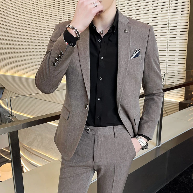 新款英伦商务休闲修身西服男士韩版西装西服潮流