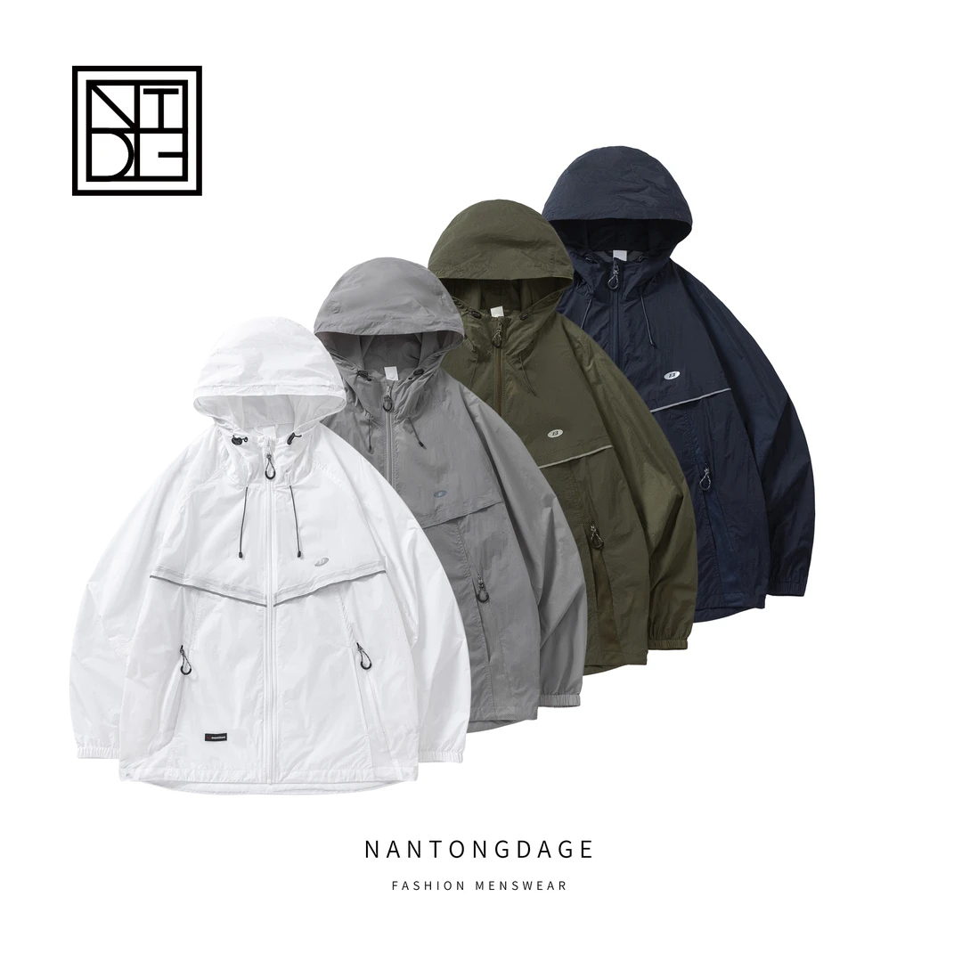 夏季新款透气凉感休闲连帽防晒衣FS8825