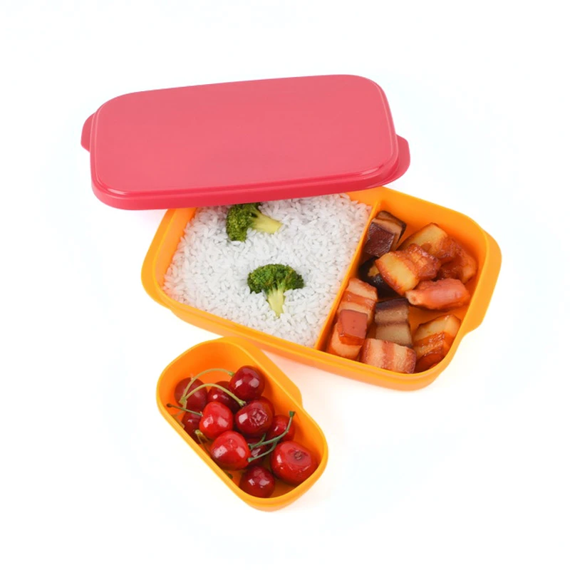 特百惠纤美午餐伴侣套盒塑料长方形便携饭盒便当盒冰箱冷藏保鲜盒