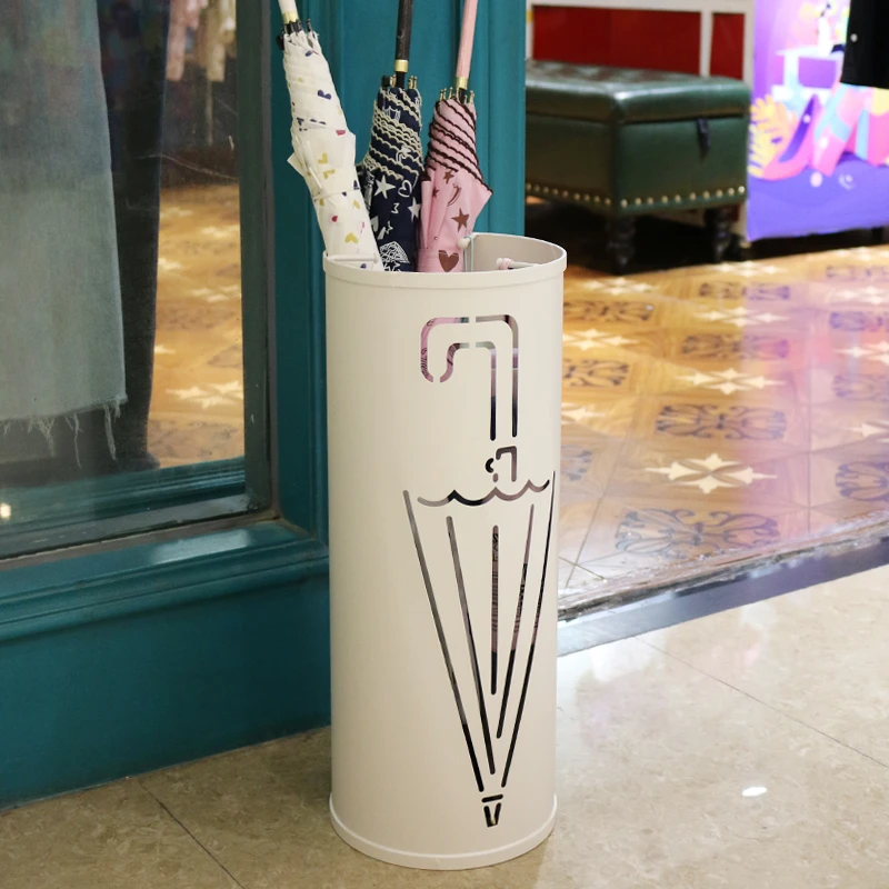 北欧创意雨伞家用收纳神器落地酒店大堂雨伞架商用伞桶门口沥水架