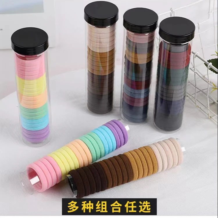布艺发饰 简约耐用百搭甜美民族风基础不伤发彩色高弹力头绳发绳