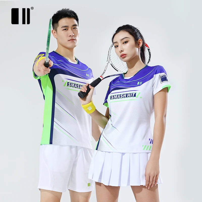 C212173单双号春夏羽毛球服男女款户外短袖女运动服速干透气上衣