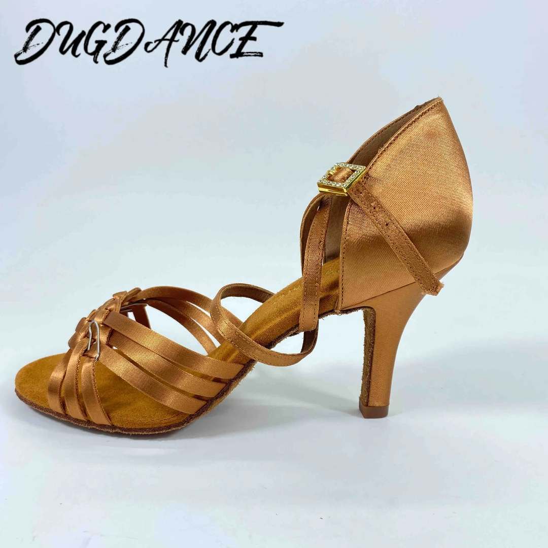 DUGDance舞鞋中高跟成人比赛专用耐磨