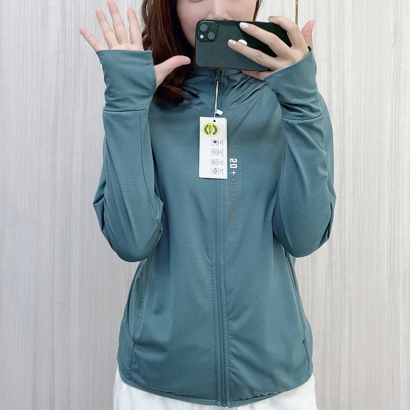 UPF50防嗮衣女透气冰丝长袖防嗮服2024新款防紫外线皮肤衣空调衫
