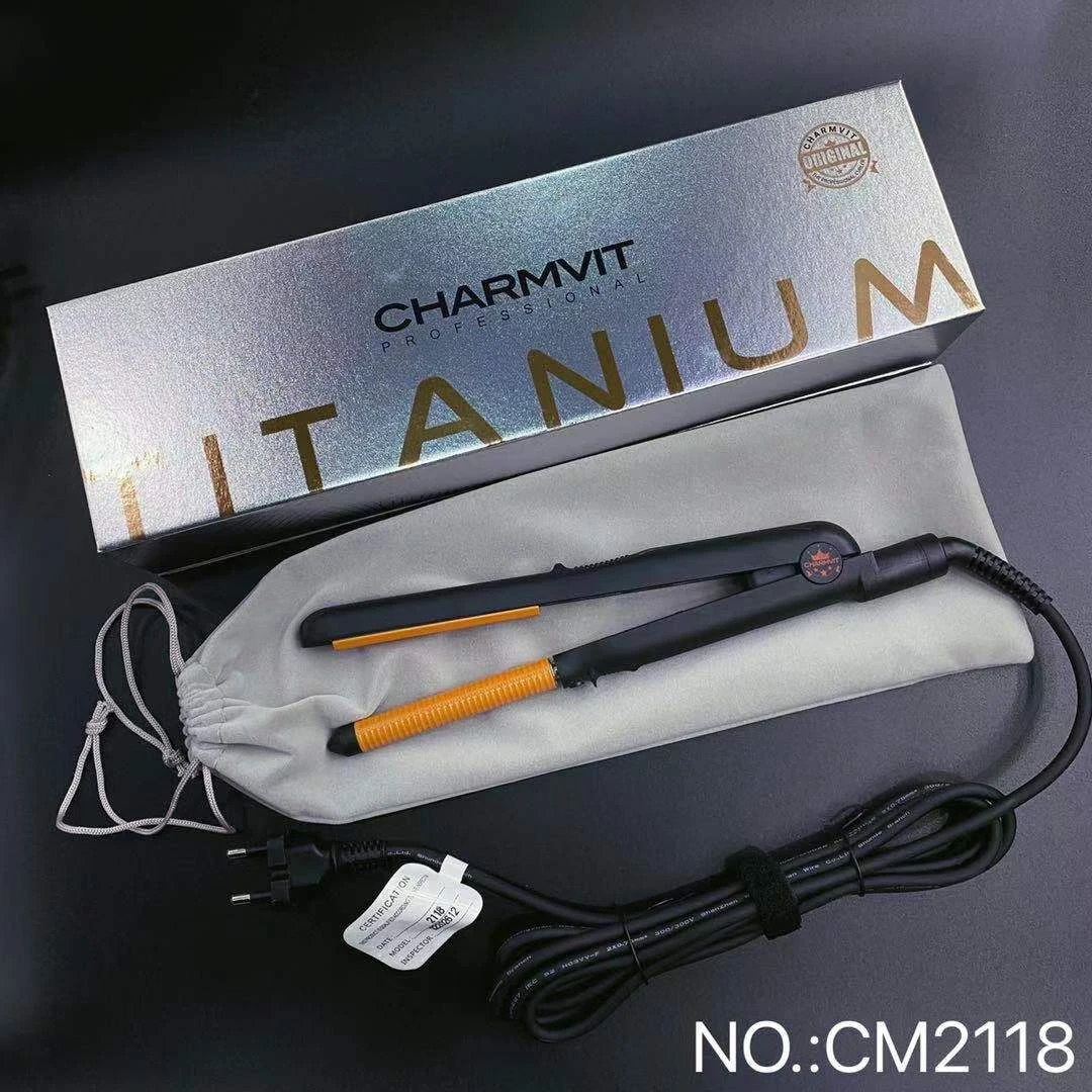 【Charmvit】CM2118子弹头平纹橙闪卷发棒