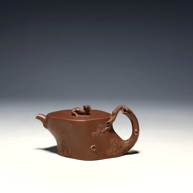 明理茶艺 宜兴紫砂壶 陈祖桥 全手工（150CC松桩壶）茶壶