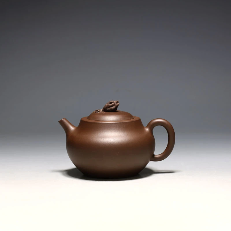 明理茶艺 宜兴紫砂壶 苍林华全手工（450CC佛手壶）茶壶