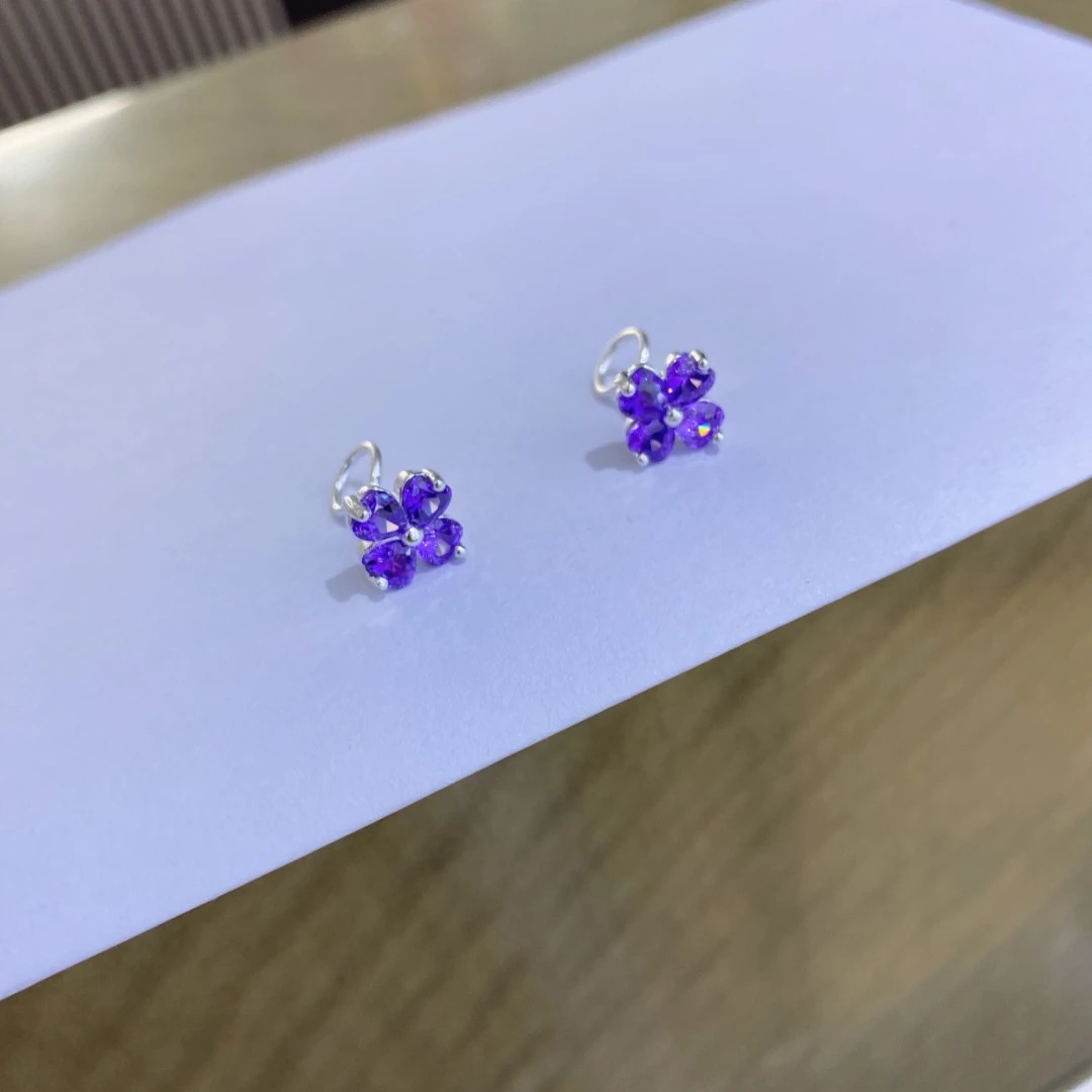 足银素款耳饰 足银防丢耳钉