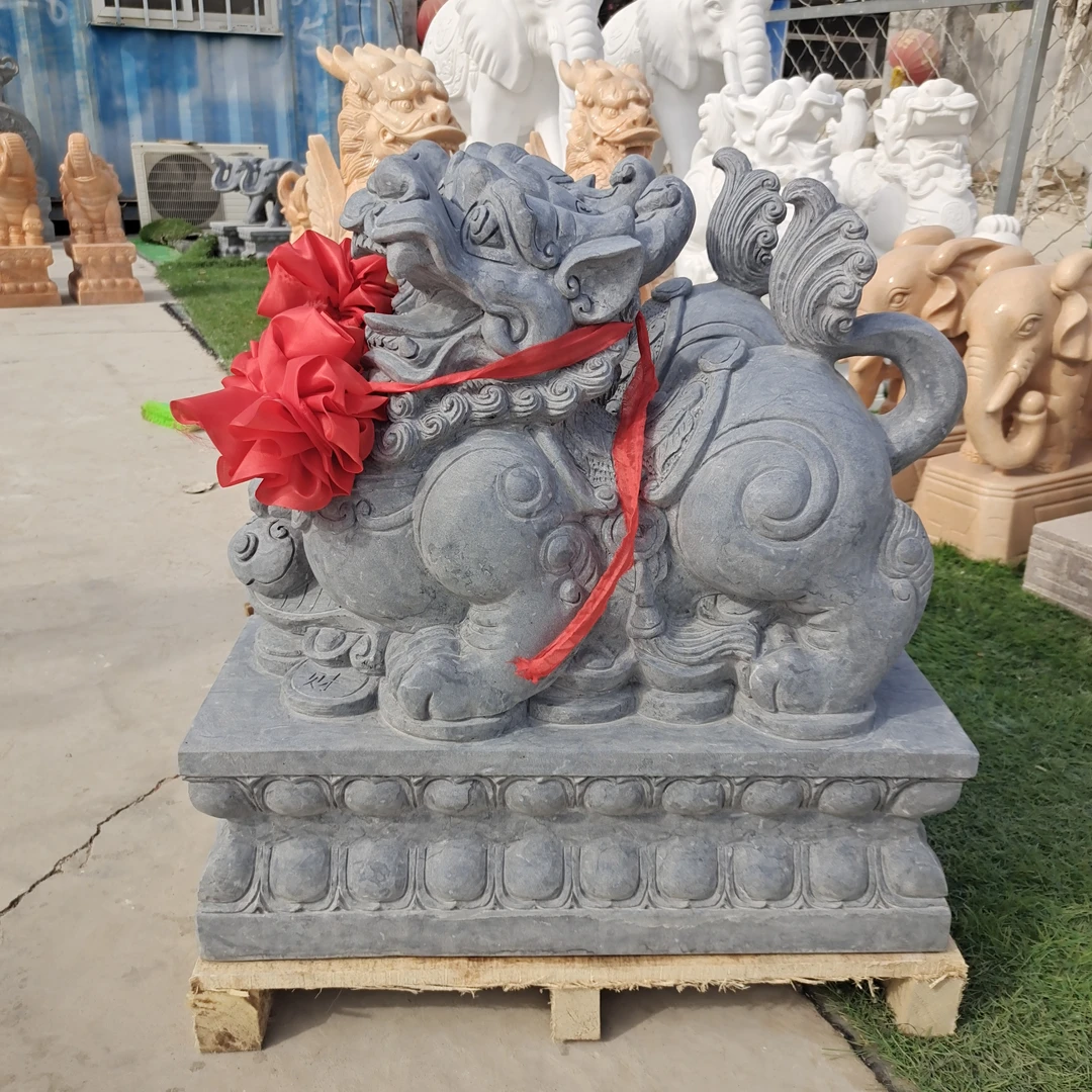 石雕貔貅大号手工门口摆件摆设雕刻大型立体中式工艺品青石材质