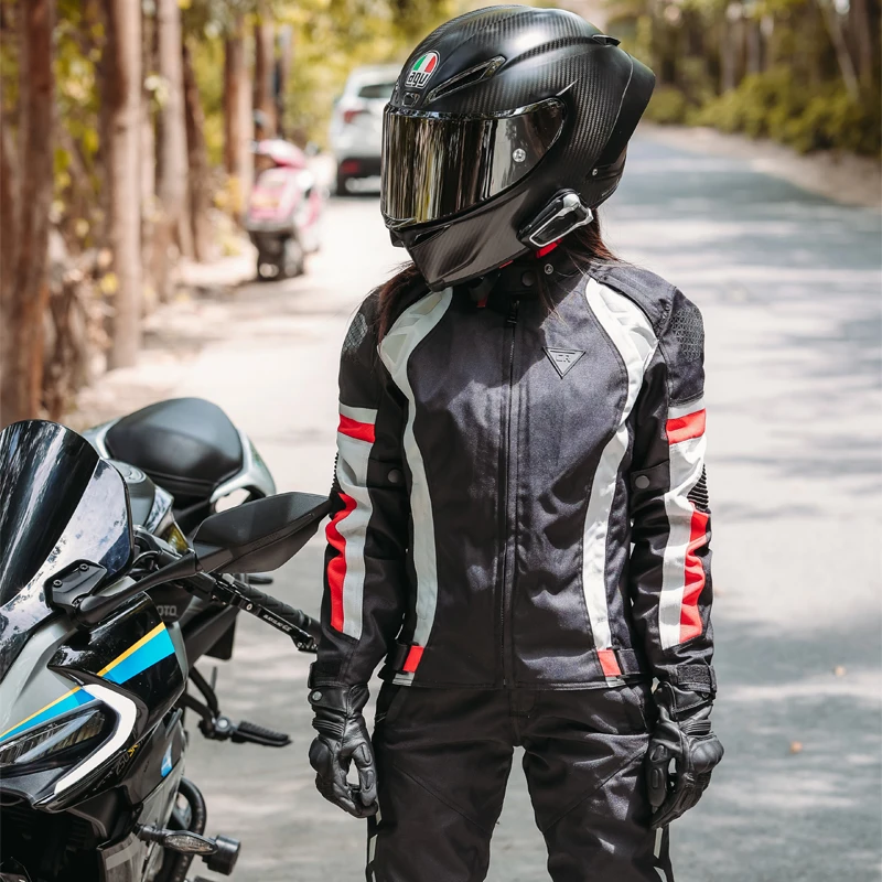 citirider摩托车摩旅防摔四季透气防风机车秋冬保暖骑行服套装女
