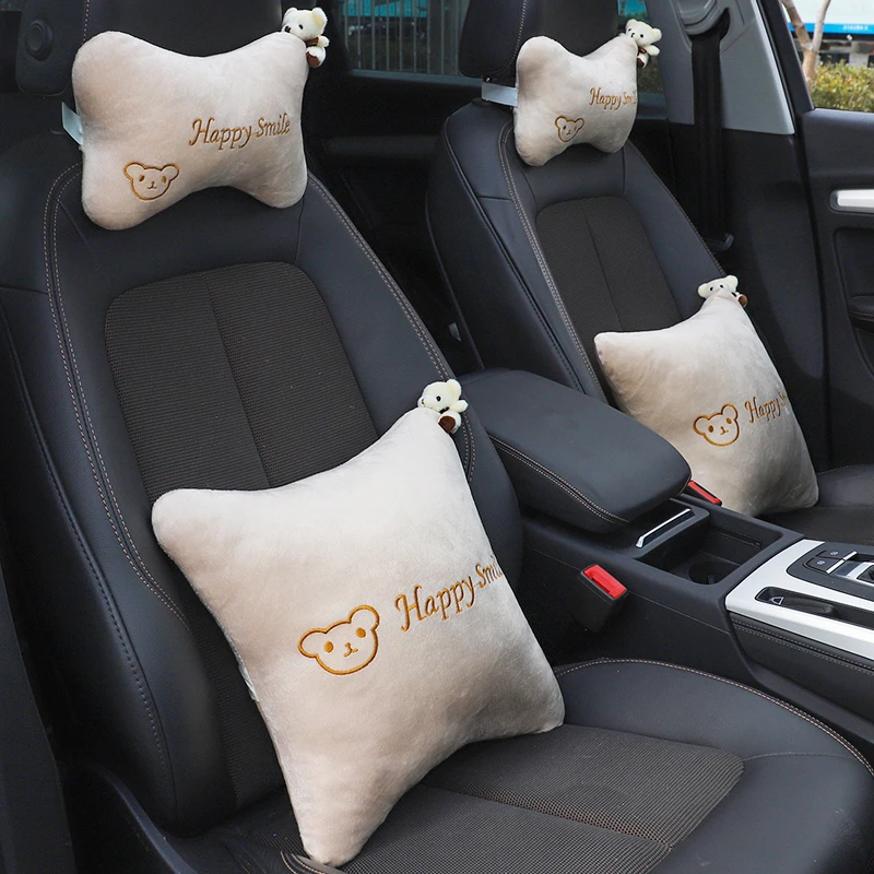 汽车头枕护颈枕车上座椅靠背枕头一对装车用车内靠枕车载护腰颈枕