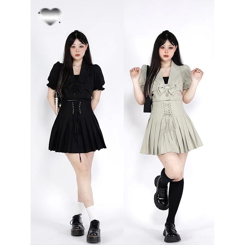 黑泽玄七“莉莉丝学园” 两色学院风套装 98222CS4570/98222B8805