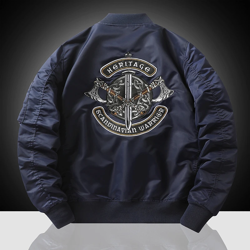 日式飞行夹克男士多色重工刺绣痞帅休闲宽松工装外套男上衣棒球服