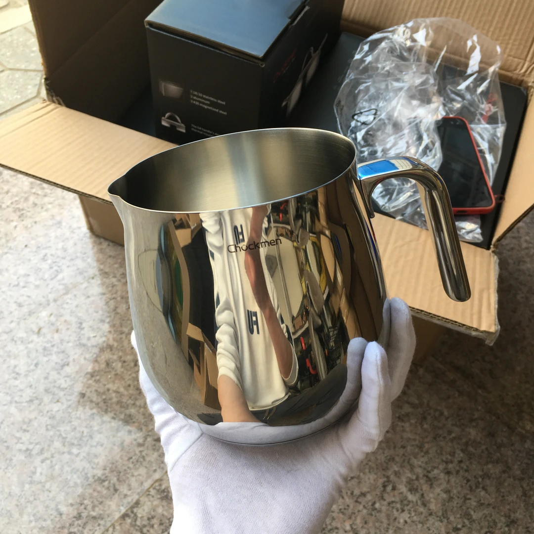 德国18-10不锈钢烧水壶奶锅口直径12cm高13.5cm容量1.8L重580g