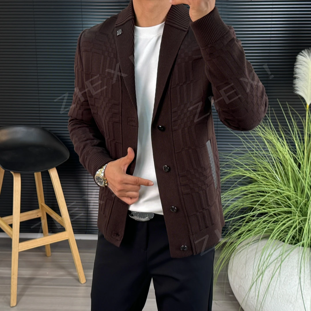 秋冬男士夹克时尚休闲外套潮流修身帅气百搭秋季